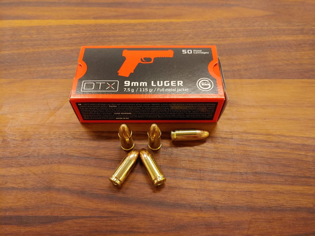 JSHD Waffenladen – Ihr Waffengeschäft für Jagd und Sport- Waffen in Heidelberg » 1000 Schuss Geco 9mm Luger DTX VM 115 grs.